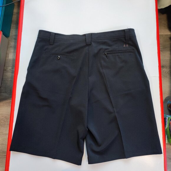 Greg Norman casual dress flat front short black men's size 38 - Picture 3 of 10